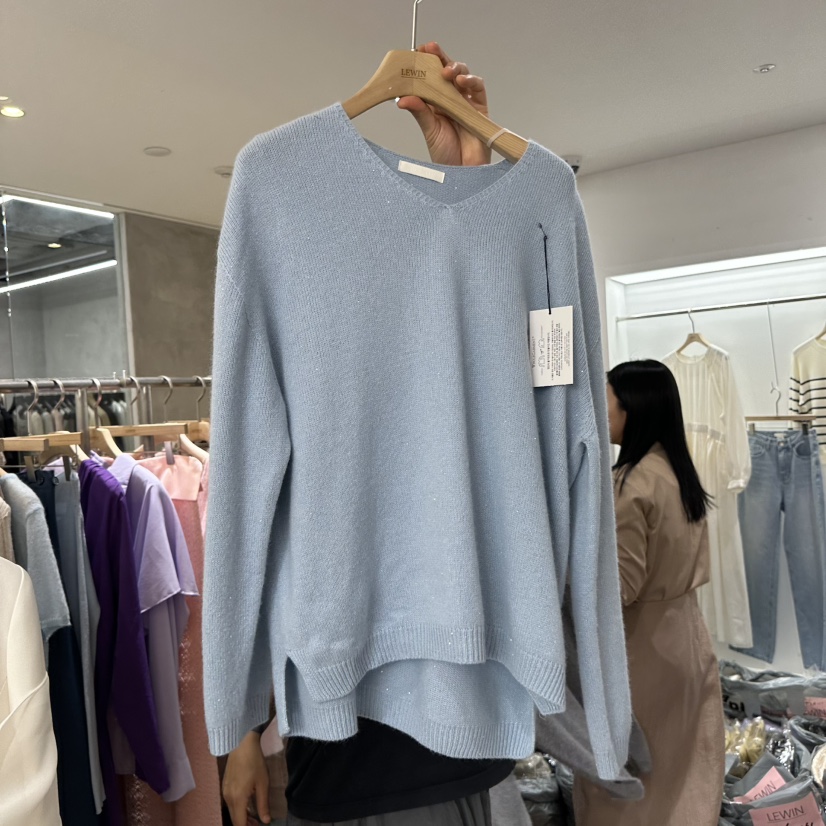LEWIN東大門實拍女士新品熱賣推薦人氣休閑26春夏針織衫寬松LEWIN針織衫圖色3
