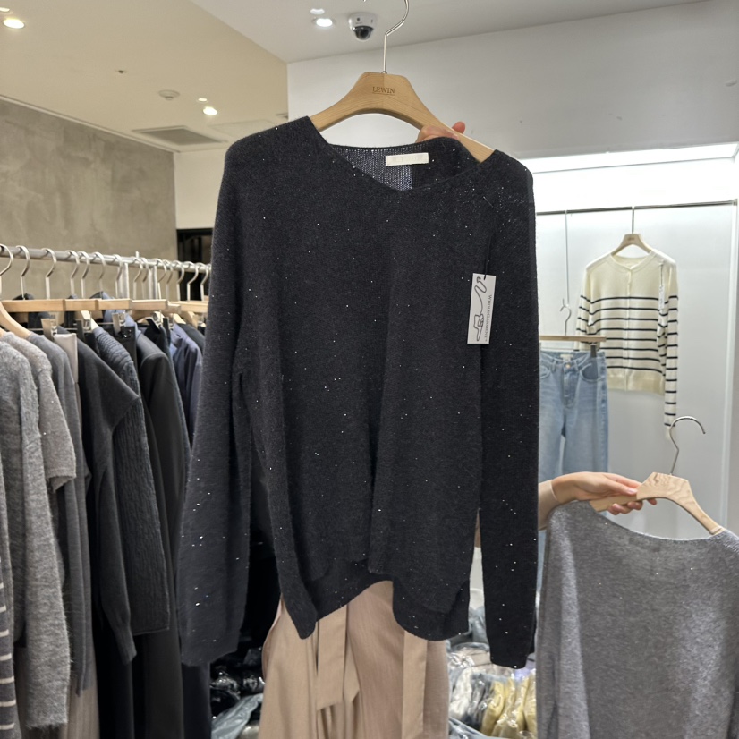 LEWIN東大門實拍女士新品熱賣推薦人氣休閑26春夏針織衫寬松LEWIN針織衫圖色5
