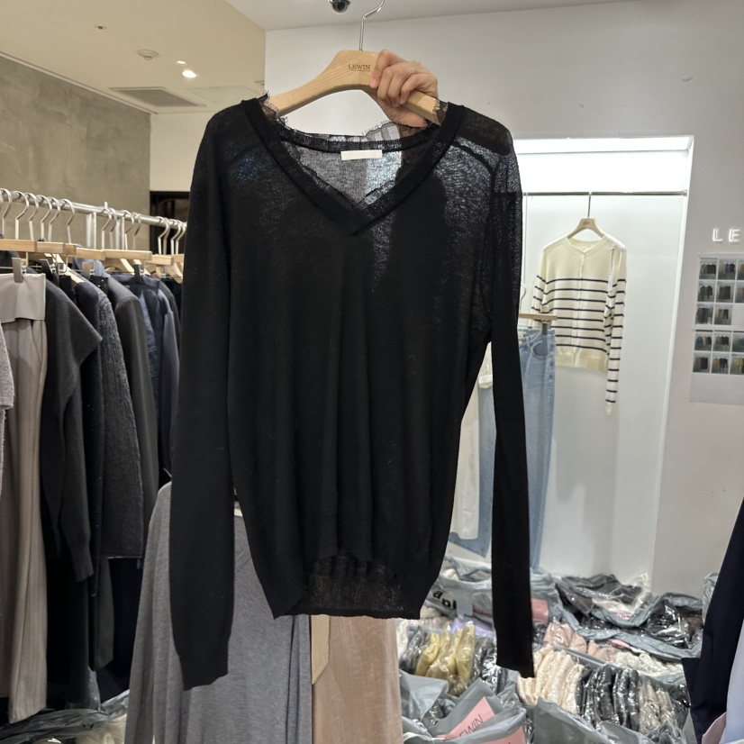 LEWIN韓國直郵女士新品推薦真品休閑職業時尚熱賣針織衫V領LEWIN針織衫圖色3
