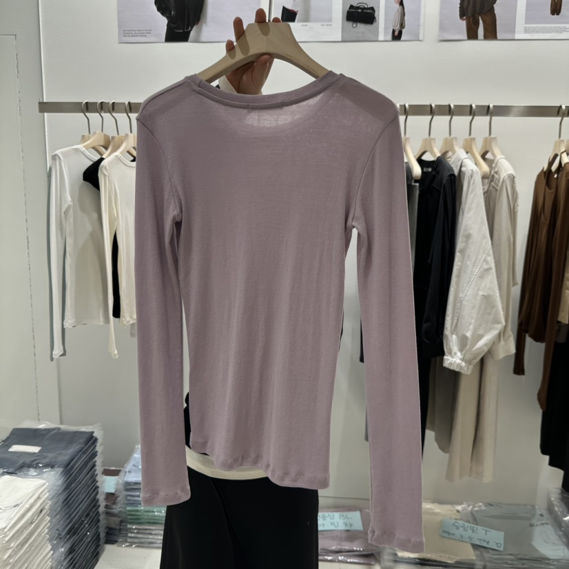 HAUTTE-P韓國代購女士新品真品26春夏推薦人氣長袖T恤修身HAUTTE長袖T恤