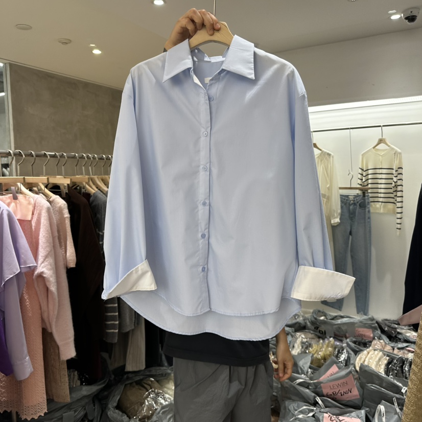 LEWIN韓國代購女裝新款推薦休閑人氣熱賣真品職業襯衫蕾絲衫LEWIN襯衫/蕾絲衫圖色2