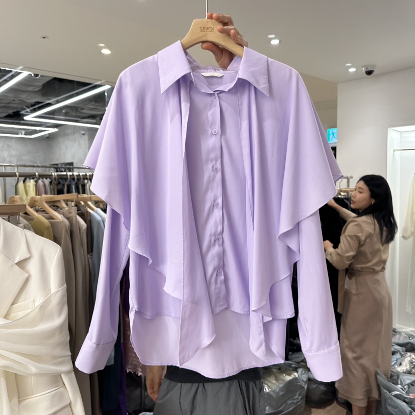 LEWIN韓國直郵女裝新款真品休閑時尚熱賣人氣推薦襯衫蕾絲衫LEWIN襯衫/蕾絲衫圖色2