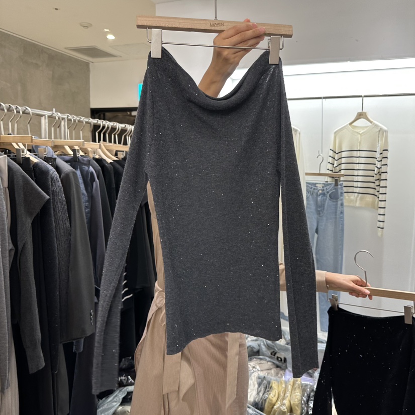 LEWIN韓國直郵女裝新款熱賣時尚26春夏休閑推薦人氣長袖T恤LEWIN長袖T恤圖色3墨色