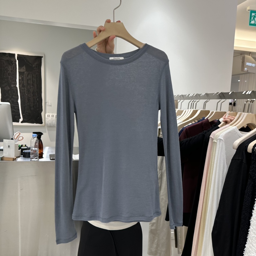 HAUTTE-P韓國代購女士新款人氣真品休閑時尚推薦長袖T恤HAUTTE長袖T恤圖色1
