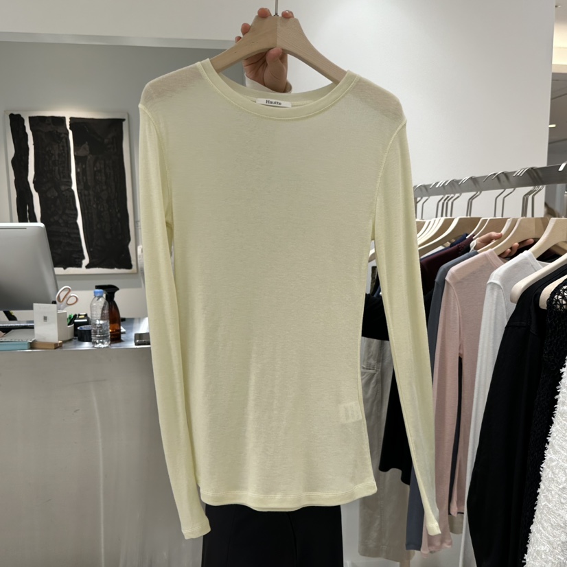 HAUTTE-P韓國代購女士新款人氣真品休閑時尚推薦長袖T恤HAUTTE長袖T恤圖色4