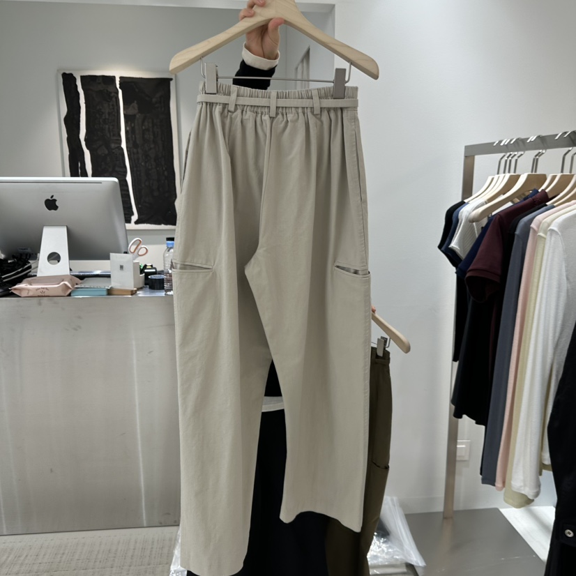 HAUTTE-P東大門實拍女裝新品職業人氣時尚26春夏休閑褲含腰帶HAUTTE休閑褲