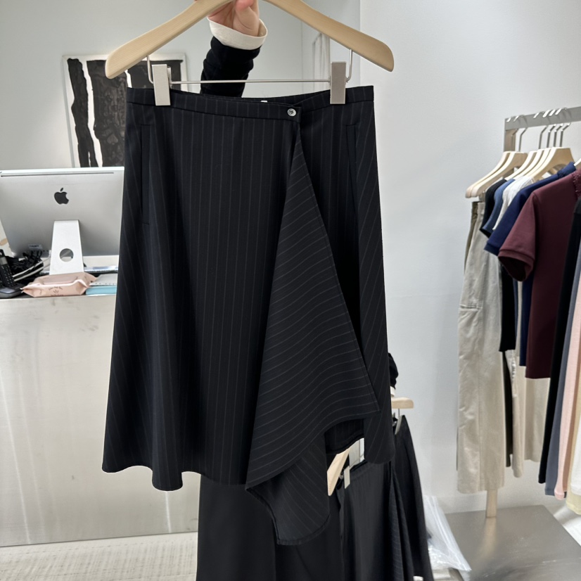 HAUTTE-P東大門實拍女士新品休閑熱賣真品時尚半身裙中短裙HAUTTE半身裙/中短裙圖色2黑色