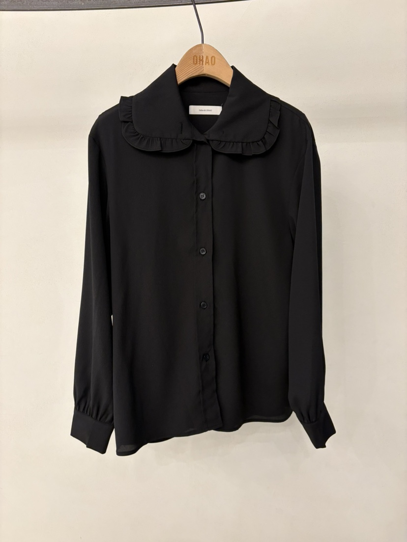 OHAO韓國直郵女士新款職業休閑推薦人氣真品時尚襯衫蕾絲衫OHAO/HA MONG襯衫/蕾絲衫圖色2
