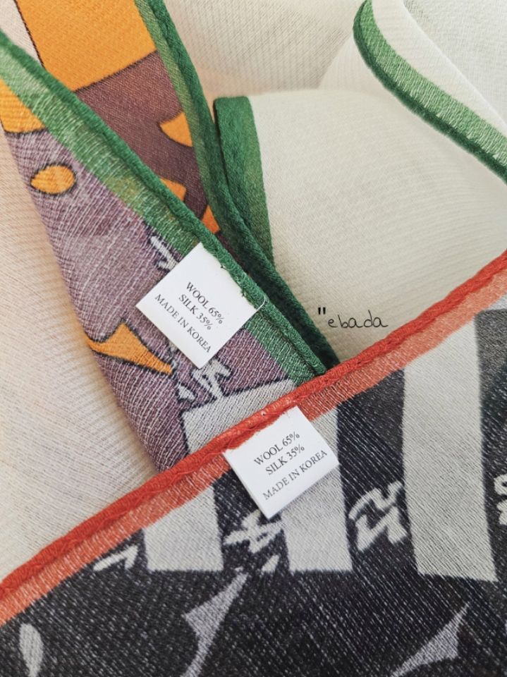 EBADA東大門代購女士新品26春夏人氣職業圍巾披肩羊毛絲綢EBADA圍巾/披肩