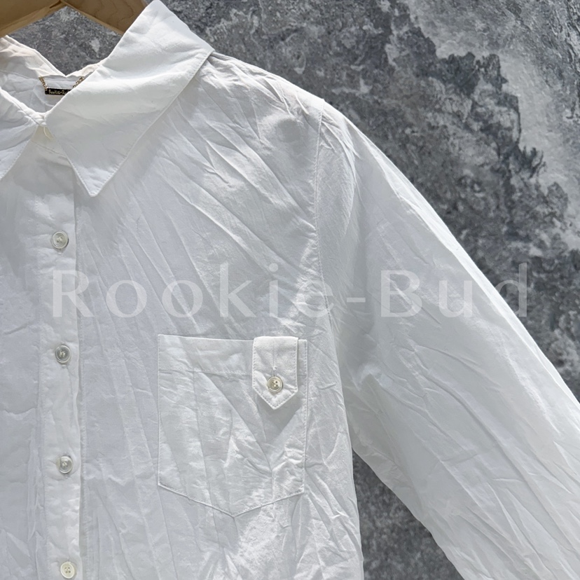 ROOKIE BUD韓國直郵女士新品熱賣人氣真品襯衫蕾絲衫口袋ROOKIE BUD-L襯衫/蕾絲衫