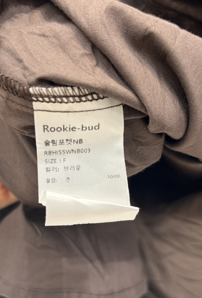 ROOKIE BUD韓國直郵女士新品熱賣人氣真品襯衫蕾絲衫口袋ROOKIE BUD-L襯衫/蕾絲衫