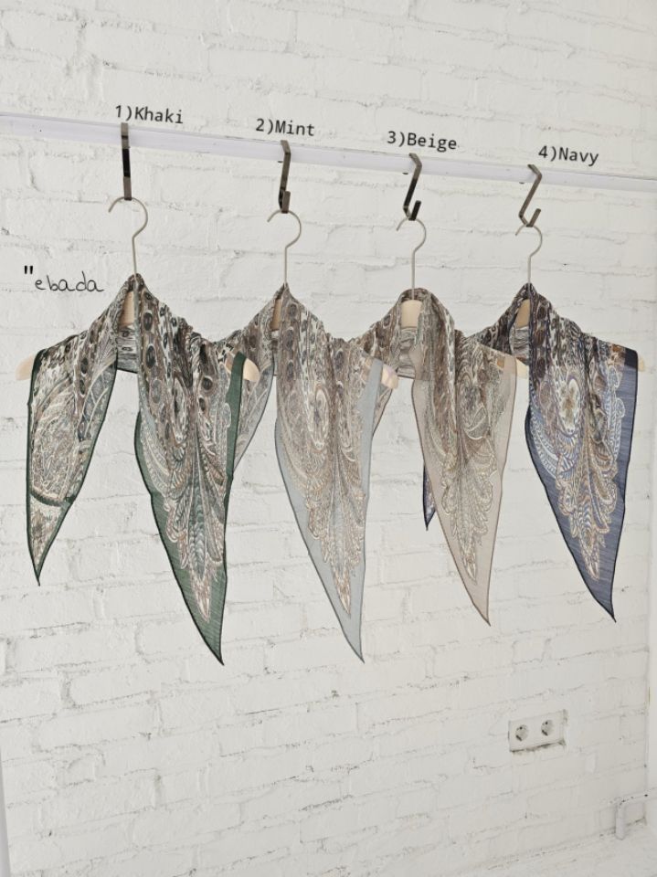 EBADA韓國直郵女士新品26春夏休閑人氣推薦圍巾披肩羊毛絲綢EBADA圍巾/披肩