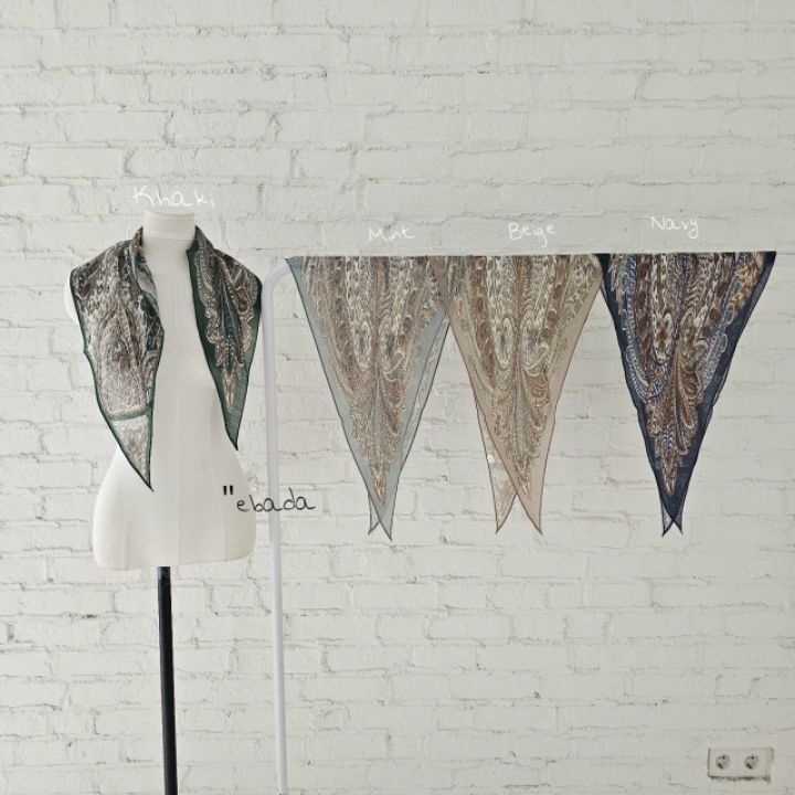 EBADA韓國直郵女士新品26春夏休閑人氣推薦圍巾披肩羊毛絲綢EBADA圍巾/披肩