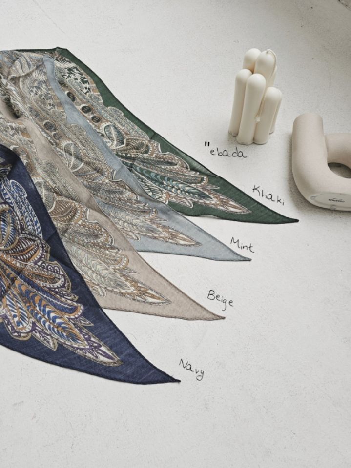 EBADA韓國直郵女士新品26春夏休閑人氣推薦圍巾披肩羊毛絲綢EBADA圍巾/披肩