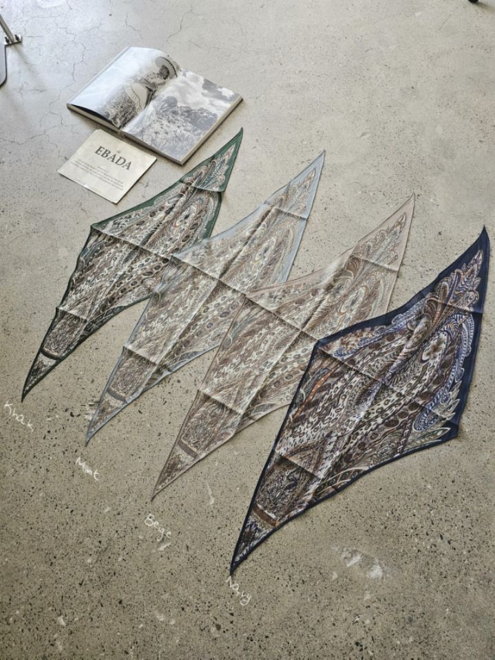 EBADA韓國直郵女士新品26春夏休閑人氣推薦圍巾披肩羊毛絲綢EBADA圍巾/披肩