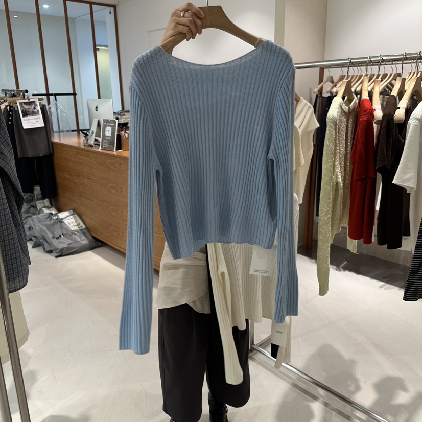 ANDMORE BUTTON東大門直郵女士新款推薦熱賣26春夏針織衫ANDMORE BUTTON針織衫圖色1