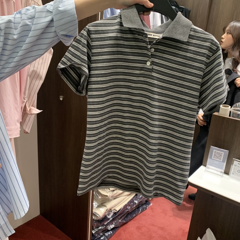 PEANUT BUTTER韓國直郵女士新款熱賣職業休閑真品推薦T恤PEANUT BUTTERT恤圖色2