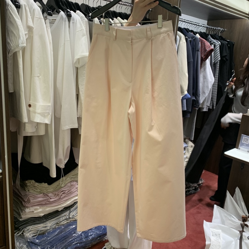 PEANUT BUTTER東大門實拍女士新款26春夏休閑褲棉質褶裥PEANUT BUTTER休閑褲圖色3