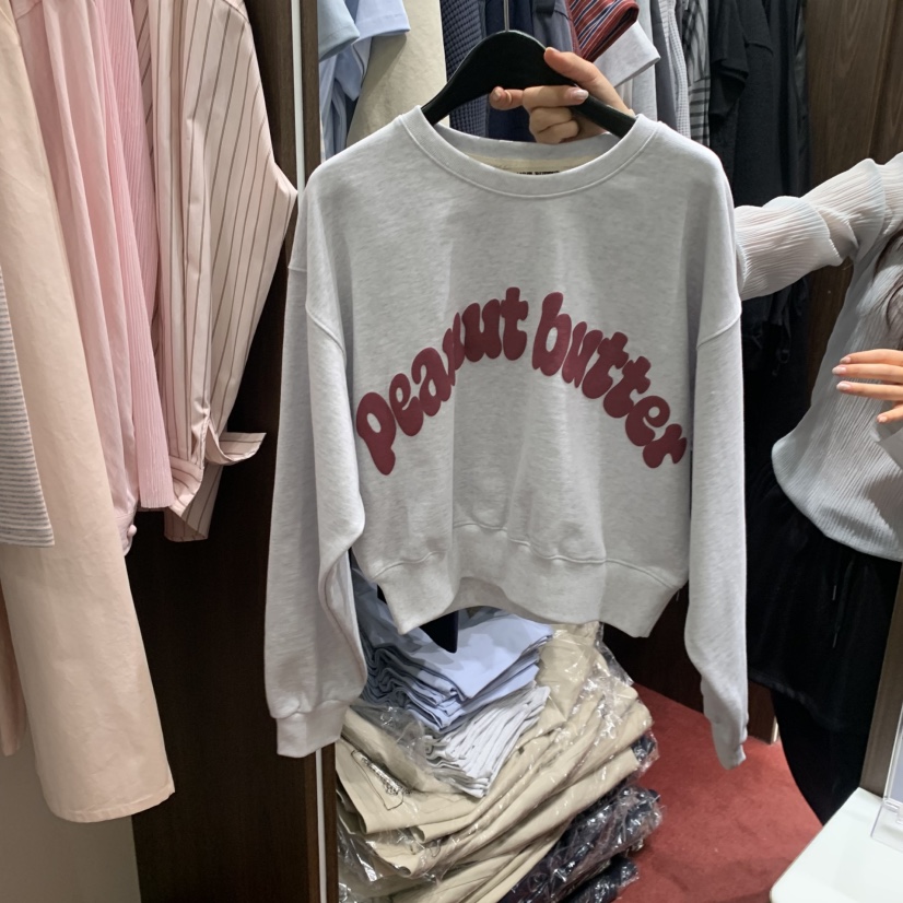 PEANUT BUTTER韓國代購女裝新品26春夏推薦休閑職業衛衣PEANUT BUTTER衛衣圖色2
