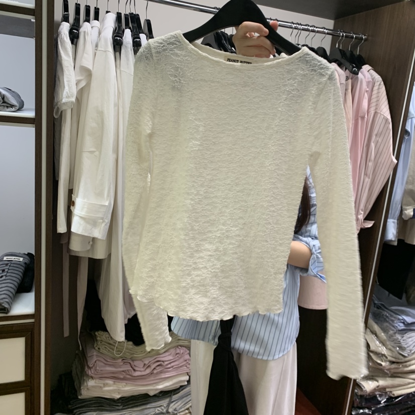 PEANUT BUTTER東大門代購女士新品推薦26春夏人氣長袖T恤PEANUT BUTTER長袖T恤圖色1