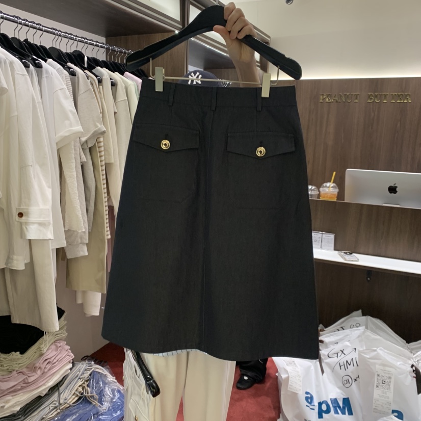 PEANUT BUTTER東大門實拍女士新品熱賣半身裙中短裙棉布PEANUT BUTTER半身裙/中短裙