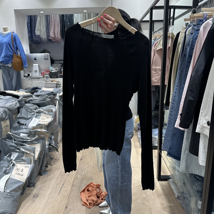 BRUNI/RICOTTA韓國代購女裝新款休閑26春夏真品職業長袖T恤BRUNI/RICOTTA長袖T恤圖色3