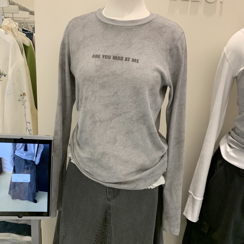 ARE韓國代購女裝新品時尚職業人氣休閑熱賣真品26春夏長袖T恤ARE YOU/ARE長袖T恤圖色3