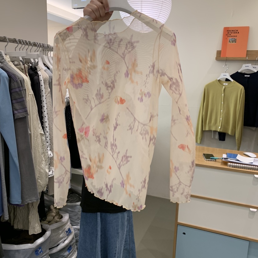 ARE東大門代購女裝新品26春夏推薦休閑真品襯衫蕾絲衫透視ARE YOU/ARE襯衫/蕾絲衫