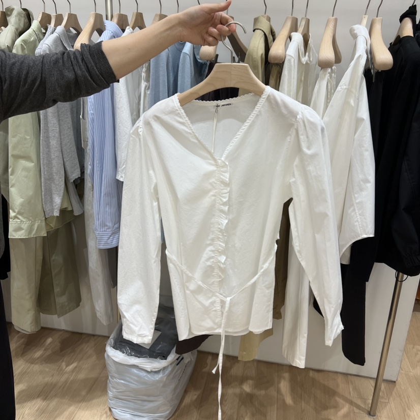 HAUS-A東大門實拍女裝新品人氣推薦時尚職業熱賣襯衫蕾絲衫HAUSWOMEN襯衫/蕾絲衫圖色1