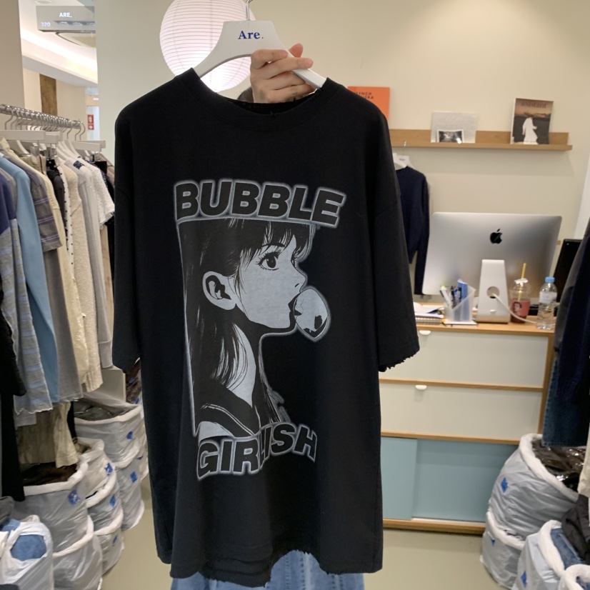 ARE東大門直郵女士新款推薦熱賣真品休閑人氣職業T恤復古ARE YOU/ARET恤圖色3