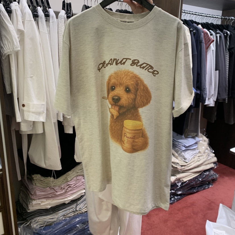 PEANUT BUTTER東大門實拍女裝新款人氣真品職業推薦熱賣T恤PEANUT BUTTERT恤圖色2