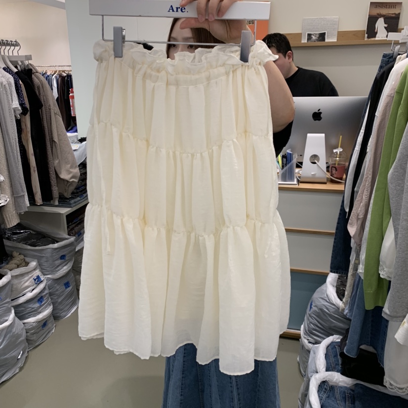 ARE東大門實拍女裝新款熱賣休閑職業半身裙中短裙喇叭褶皺ARE YOU/ARE半身裙/中短裙圖色2