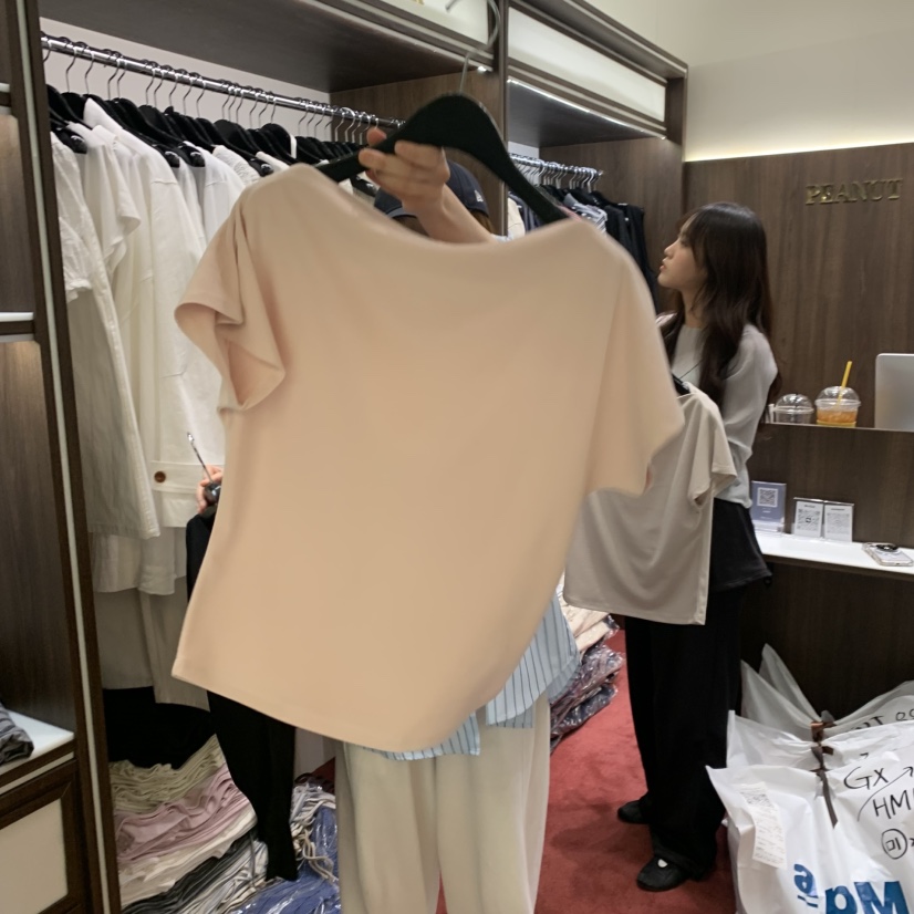 PEANUT BUTTER韓國直郵女裝新品真品推薦職業休閑T恤褶裥PEANUT BUTTERT恤圖色3