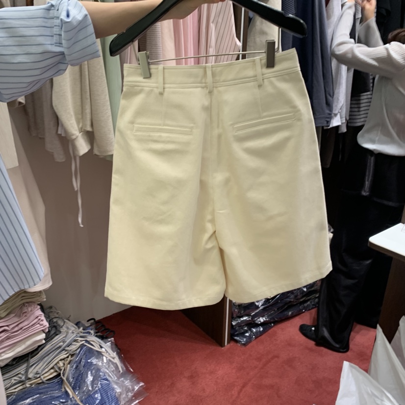 PEANUT BUTTER東大門實拍女士新品休閑熱賣短褲棉質褶裥PEANUT BUTTER短褲