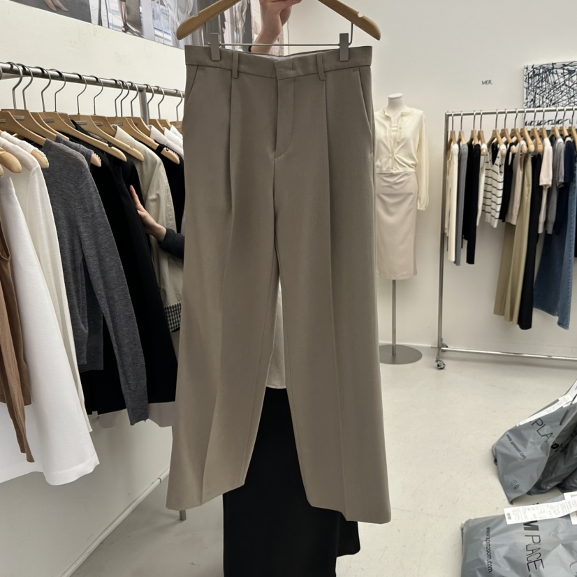 MER韓國代購女裝新款時尚人氣真品熱賣26春夏職業推薦休閑褲MER/ANGELO BIANCO休閑褲圖色1