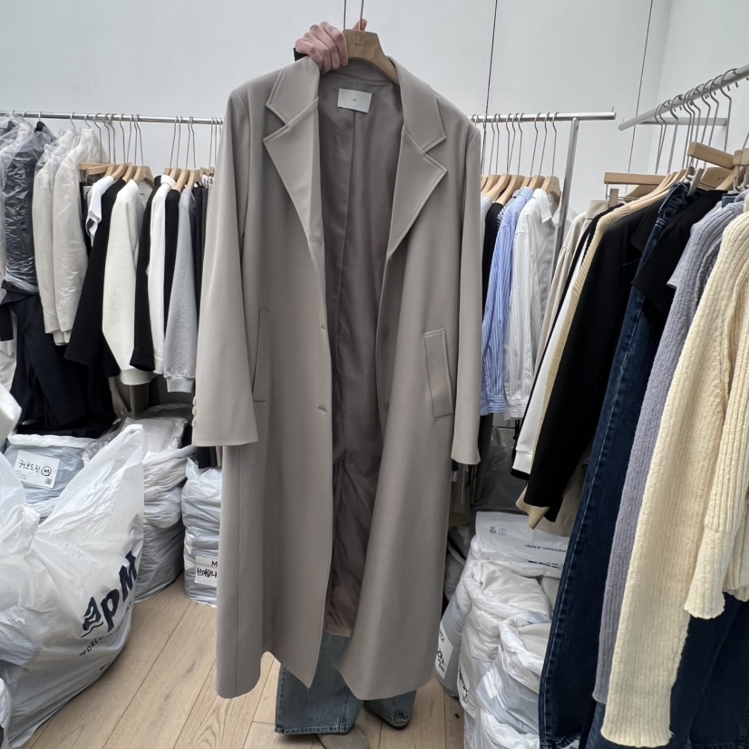 MOI-A東大門直郵女裝新款真品26春夏休閑職業夾克修身長款MOI-A夾克圖色1