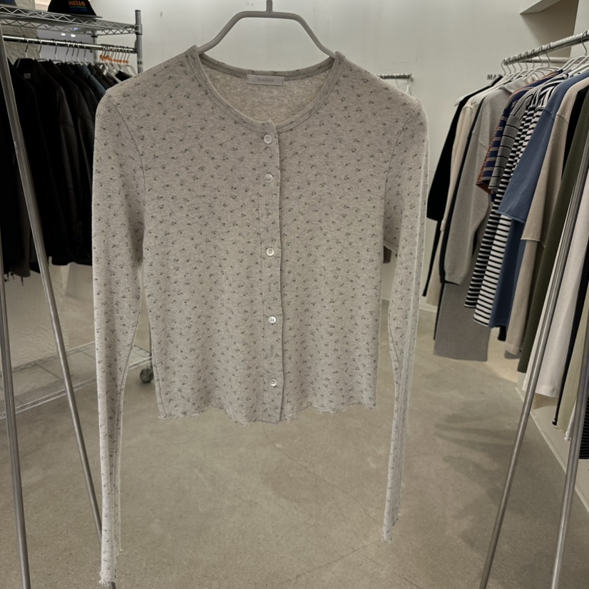 MARAN-P東大門代購女裝新品推薦真品職業長袖T恤開衫羅紋MARAN長袖T恤圖色2米色