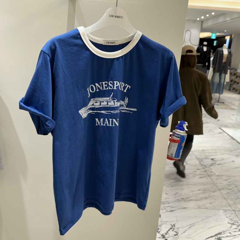 LOW MOMENT韓國直郵女裝新款26春夏休閑時尚真品熱賣T恤LOW MOMENTT恤圖色2