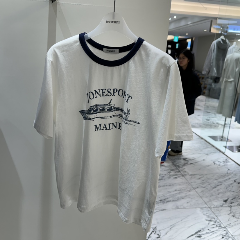LOW MOMENT韓國直郵女裝新款26春夏休閑時尚真品熱賣T恤LOW MOMENTT恤圖色3