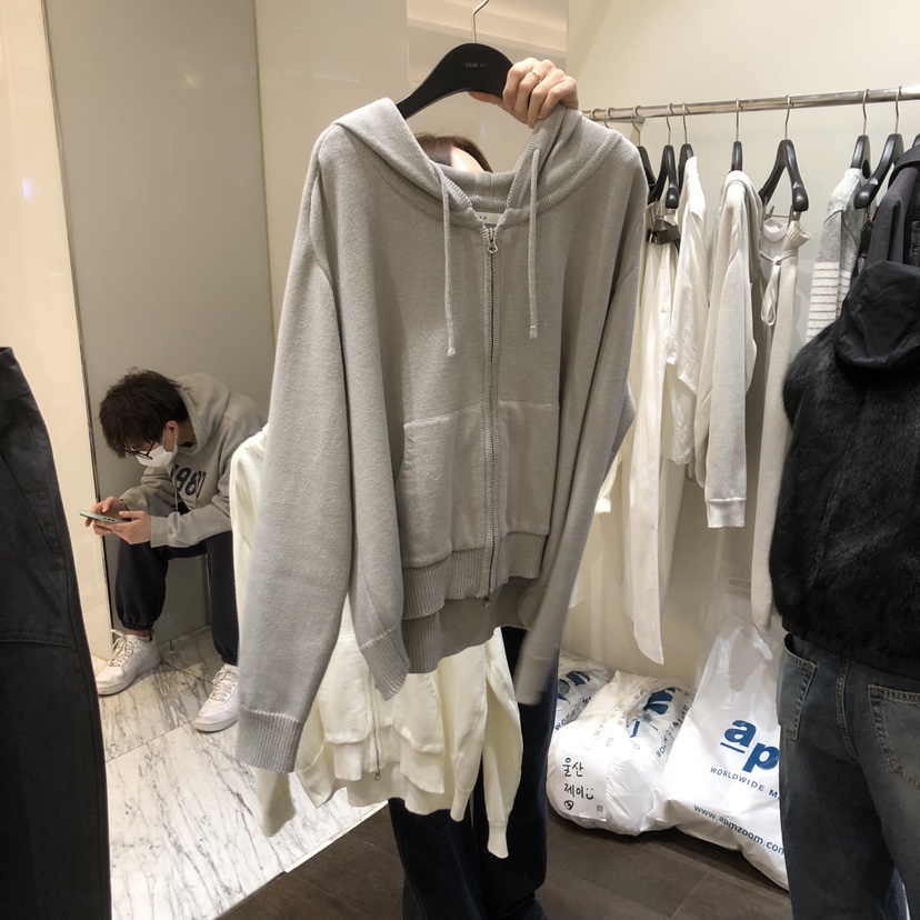 OURIN/THIS IS東大門代購女士新款熱賣夾克連帽拉鏈衫棉質OURIN/THIS IS夾克圖色3