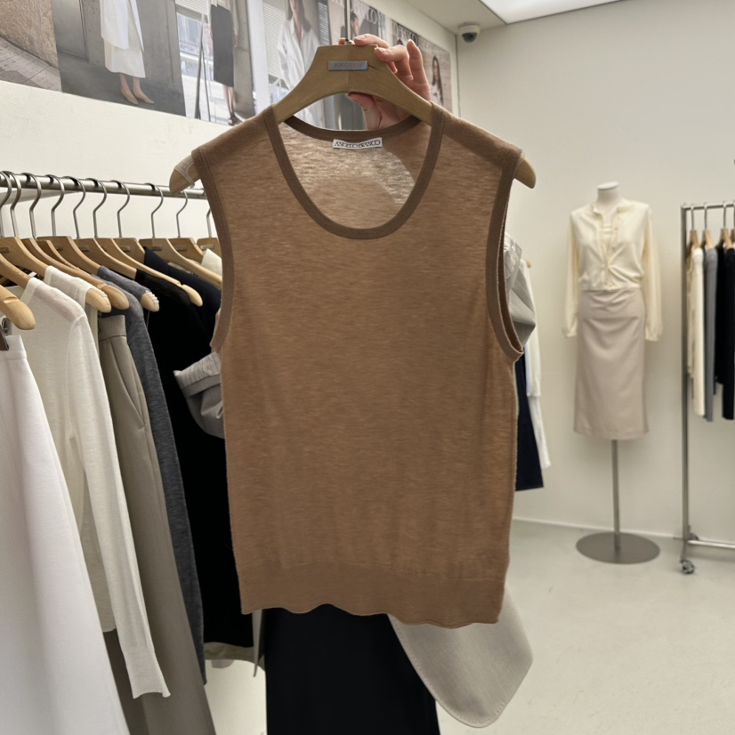 MER韓國代購女士新品真品時尚職業26春夏推薦吊帶背心羊毛MER/ANGELO BIANCO吊帶/背心圖色1