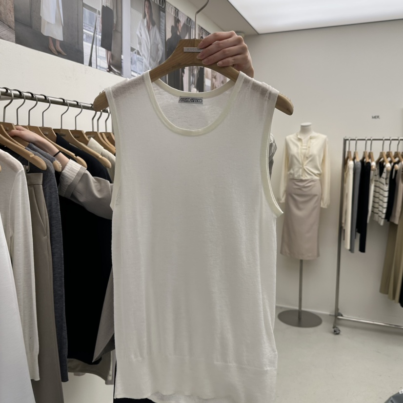 MER韓國代購女士新品真品時尚職業26春夏推薦吊帶背心羊毛MER/ANGELO BIANCO吊帶/背心圖色2