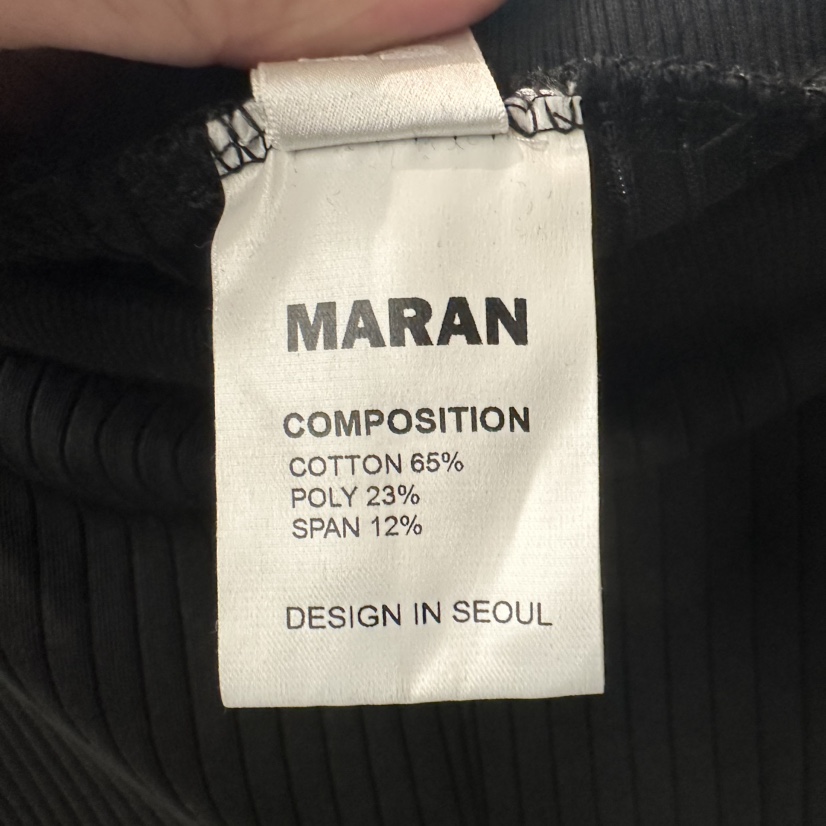 MARAN-P東大門代購女裝新品真品休閑人氣26春夏長裙羅紋MARAN長裙