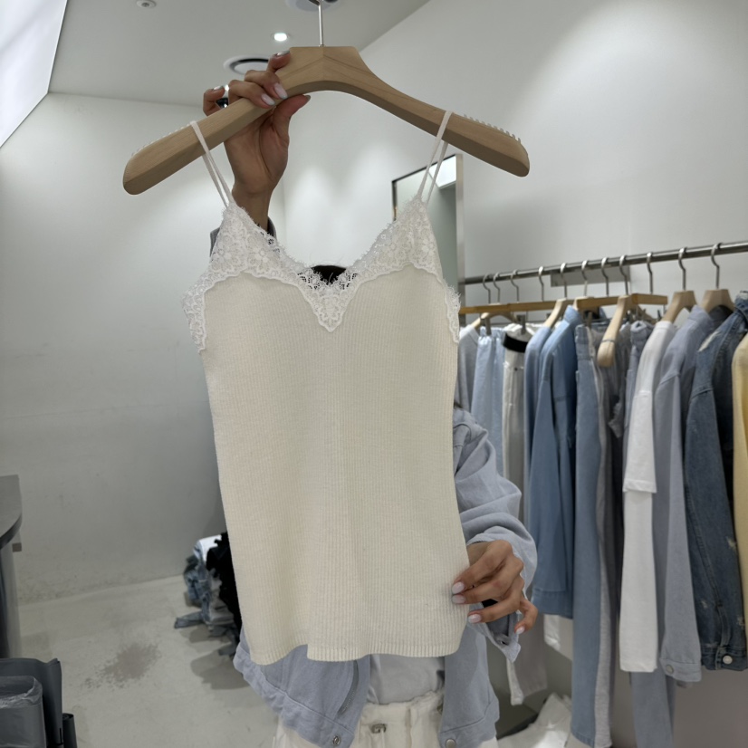 REPELLER東大門代購女裝新款時尚真品休閑職業吊帶背心蕾絲REPELLER吊帶/背心圖色1