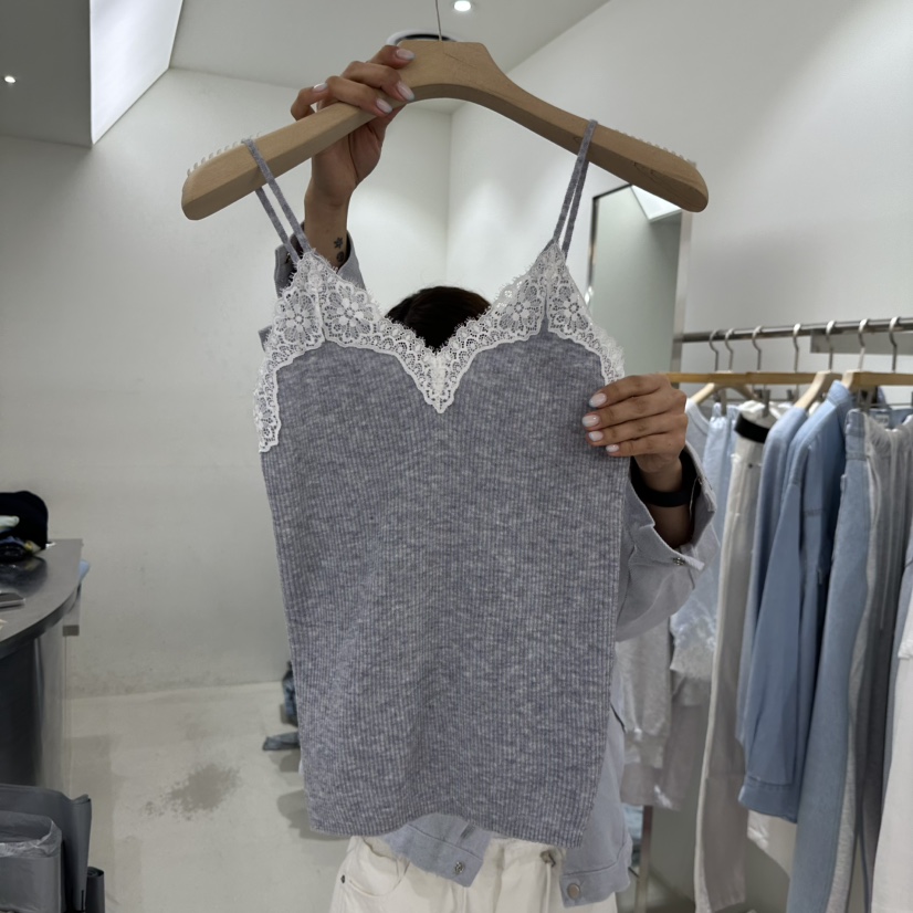 REPELLER東大門代購女裝新款時尚真品休閑職業吊帶背心蕾絲REPELLER吊帶/背心圖色2