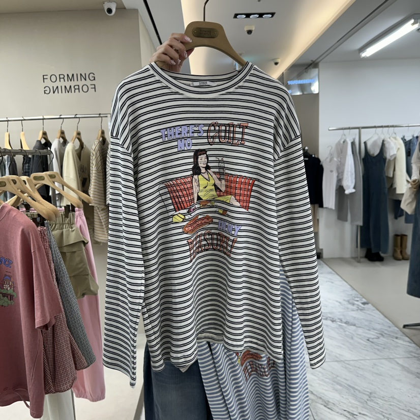 FORMING-P東大門代購女士新款人氣26春夏休閑熱賣長袖T恤FORMING-P長袖T恤圖色1