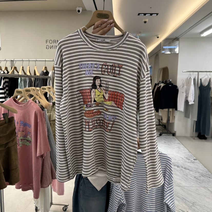 FORMING-P東大門代購女士新款人氣26春夏休閑熱賣長袖T恤FORMING-P長袖T恤圖色3