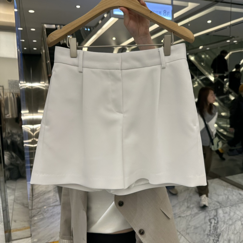 MER東大門代購女裝新款熱賣26春夏時尚人氣真品推薦短褲褶裥MER/ANGELO BIANCO短褲圖色1