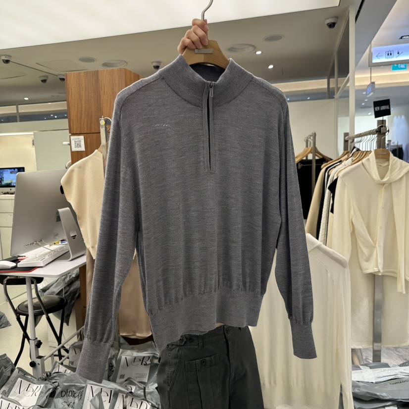 MER韓國代購女裝新品職業熱賣時尚真品推薦人氣針織衫羊毛MER/ANGELO BIANCO針織衫圖色2