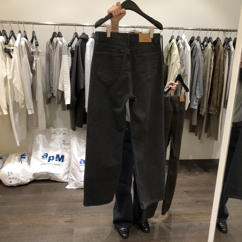 OURIN/THIS IS韓國代購女士新品26春夏職業牛仔褲不含腰帶OURIN/THIS IS牛仔褲